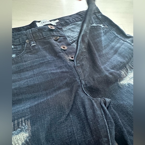 TALLEY DARK BLUE DISTRESSED JEANS - Picture 9 of 10